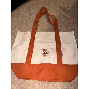 Daiso Disney Figaro cat Tote Bag Minnie Mouse with pouch orange white